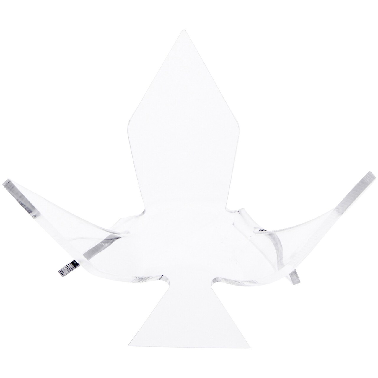 Plymor Clear Acrylic Ball or Sphere Flower Petal Display Holder Stand, 3" H x 5" W x 5" D